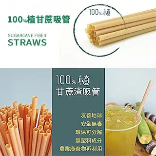 【100%植】環保標章認證吸管 環保珍珠吸管 甘蔗吸管12*210mm 100入 歷史價格詳細信息