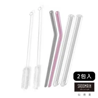 【仙德曼Sadomain】彩色玻璃吸管組 附刷(五件組/六件組)《泡泡生活》環保吸管 居家 辦公 戶外 歷史價格詳細信息
