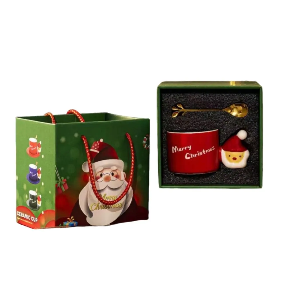 【 可營選物】聖誕老人/雪人 可愛圖案方形馬克杯 交換禮物 聖誕節 耶誕節 歷史價格詳細信息