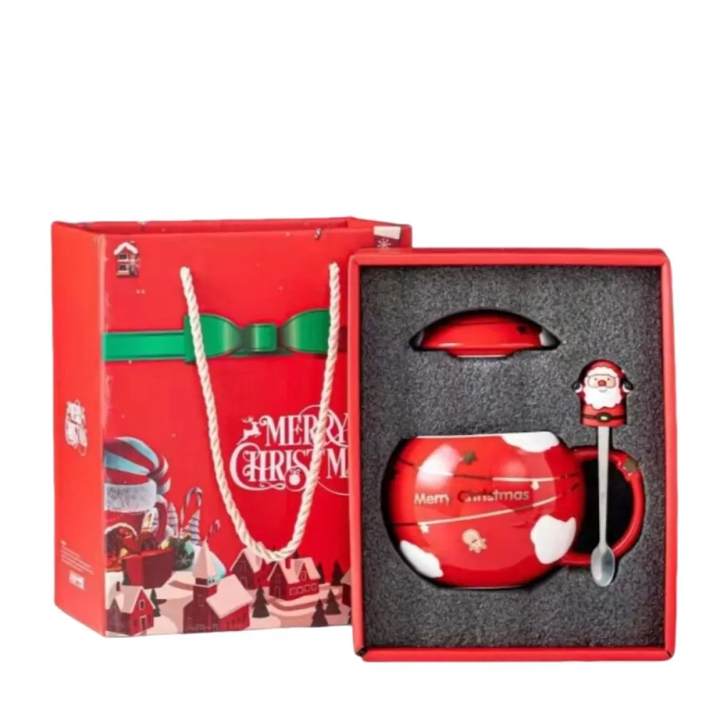 【 可營選物】聖誕老人/雪人 可愛圖案方形馬克杯 交換禮物 聖誕節 耶誕節 歷史價格詳細信息