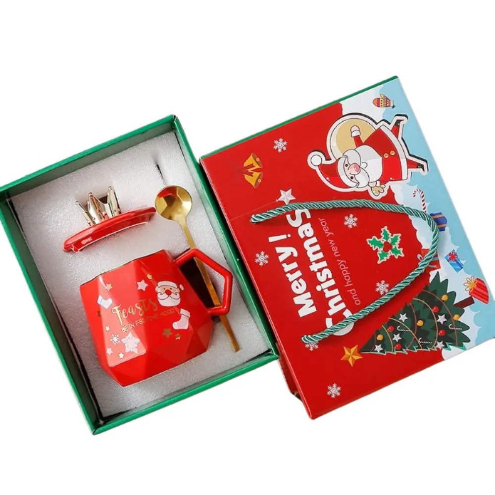 【 可營選物】聖誕老人/雪人 可愛圖案方形馬克杯 交換禮物 聖誕節 耶誕節 歷史價格詳細信息