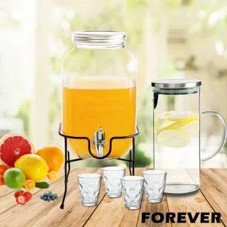 【日本FOREVER】夏天必備派對玻璃果汁飲料桶6L 歷史價格詳細信息