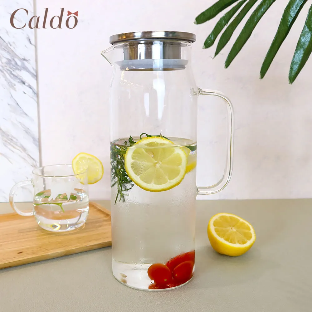 【Caldo 卡朵生活】直筒不鏽鋼蓋耐冷熱玻璃水壺 1.4L(3入組) 歷史價格詳細信息