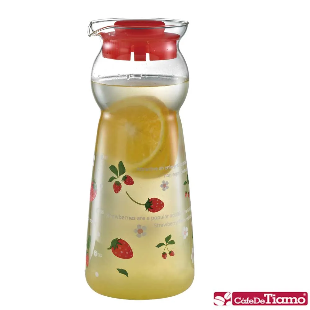 Tiamo 玻璃水壺950ml-把手款 紅色蘋果(HG2291R) 歷史價格詳細信息