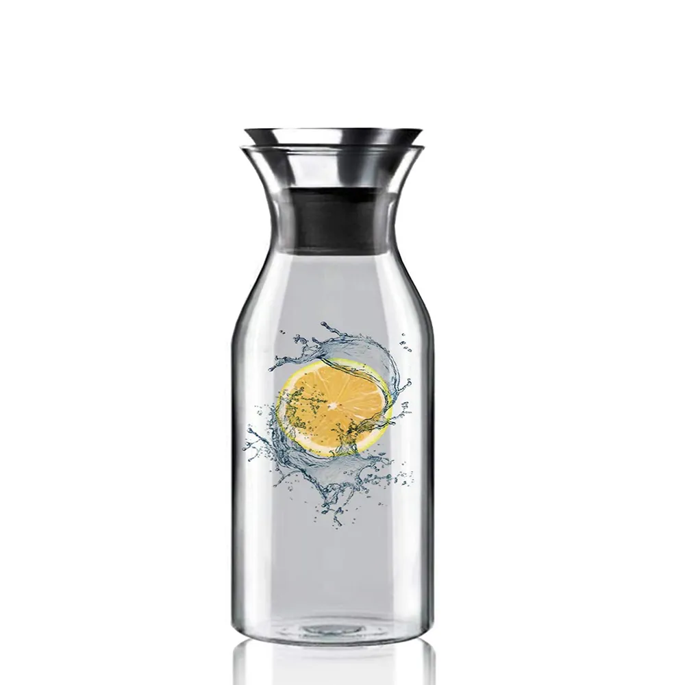 北歐簡約耐熱玻璃冷水壺 1600ml(不鏽鋼耐熱玻璃冷水壺丹麥水壺大容量) 歷史價格詳細信息