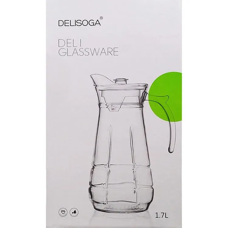 DELI德力EH1003-2八角/EH1004-2條紋冷水壺/果汁壺/啤酒壺/玻璃壺 歷史價格詳細信息