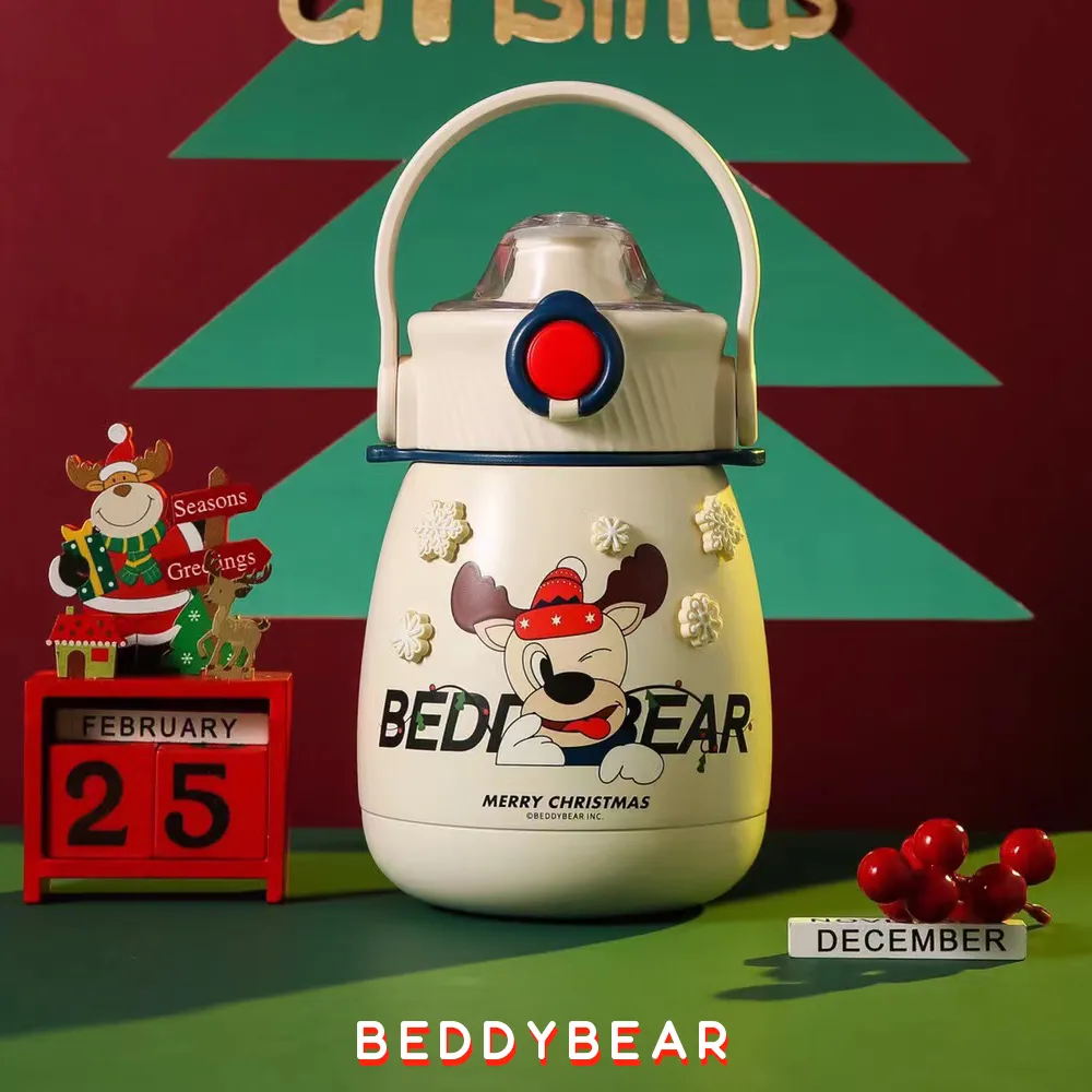 【BEDDYBEAR】BEDDYBEAR杯具熊 四葉草兔子毛絨系列動物316不鏽鋼保溫瓶 兒童水壺 630ml 歷史價格詳細信息