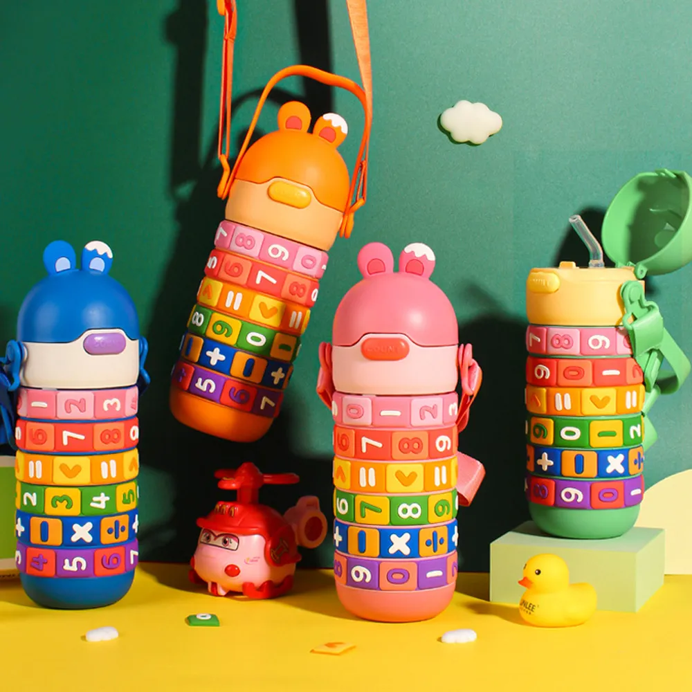 TLYS-J 316不鏽鋼真空彈蓋兒童保溫杯 500ML 兒童彈蓋吸管保溫瓶 兒童直飲水壺 (贈便攜杯套背帶) 歷史價格詳細信息