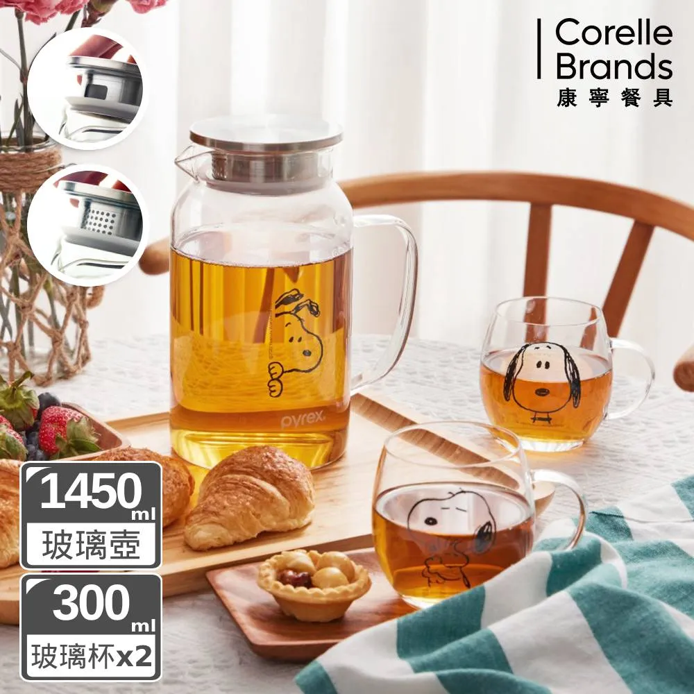 康寧耐熱玻璃茶壺組1+4<冬夜>1Set組【家樂福】 歷史價格詳細信息