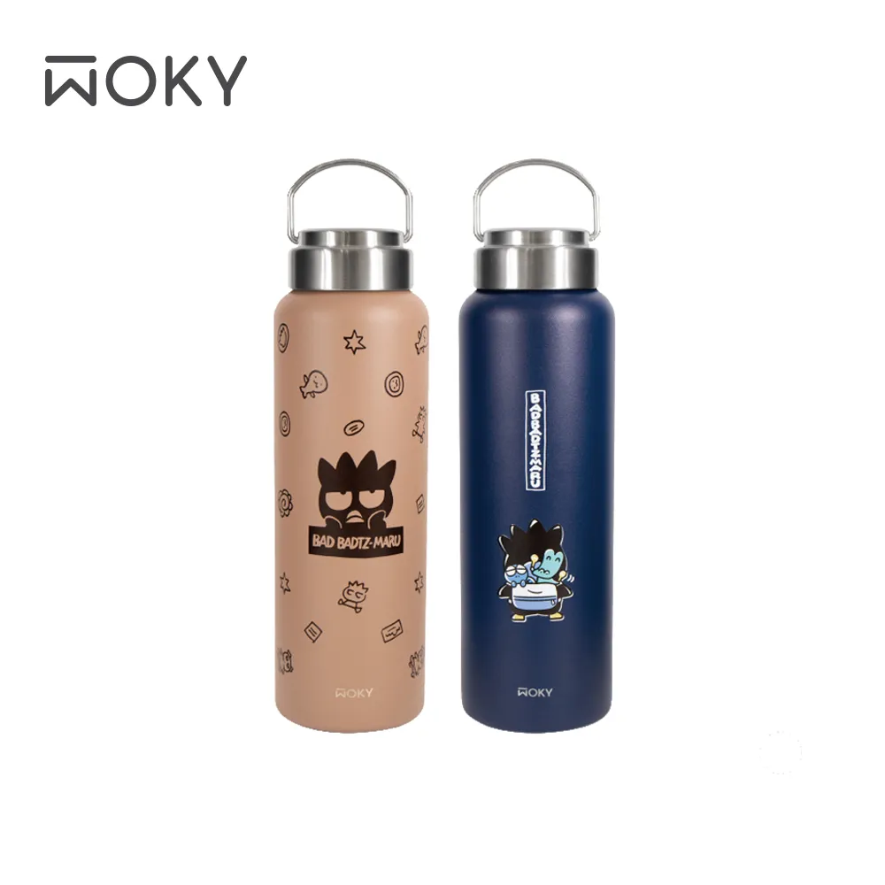 【WOKY X 三麗鷗】 Kitty聯名 手提鈦瓷保溫杯750ml(附吸管)_新品上市 歷史價格詳細信息