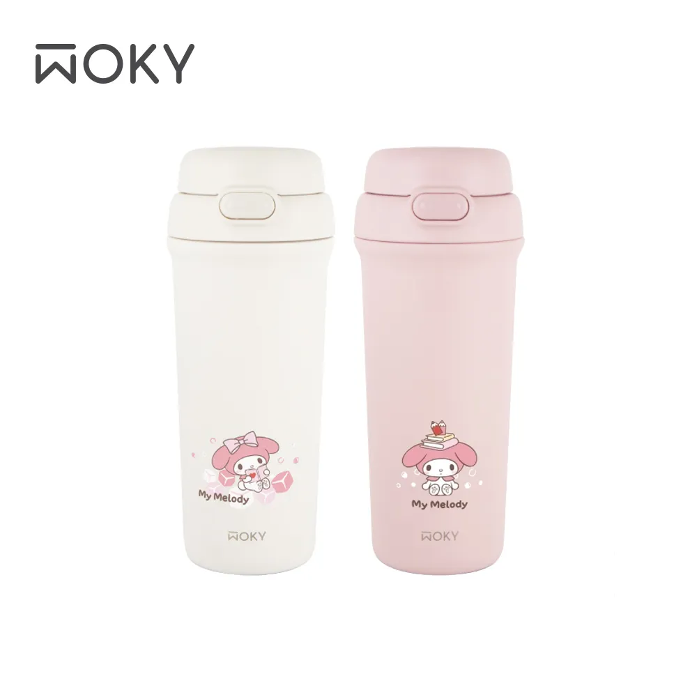 【WOKY X 三麗鷗】 Kitty聯名 手提鈦瓷保溫杯750ml(附吸管)_新品上市 歷史價格詳細信息