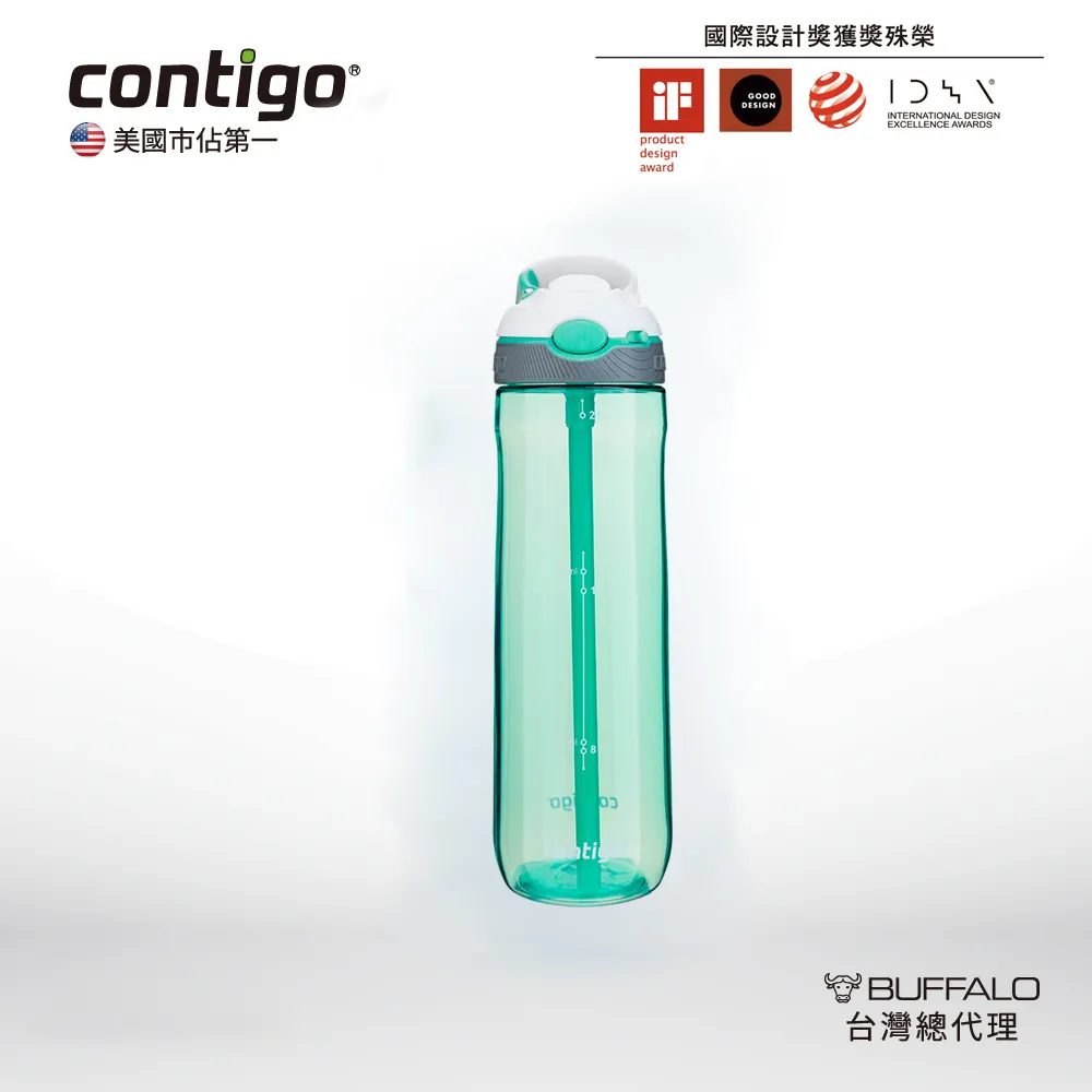 【美國CONTIGO】Ashland吸管水壺710ML (藍色/紫色/灰綠) 歷史價格詳細信息
