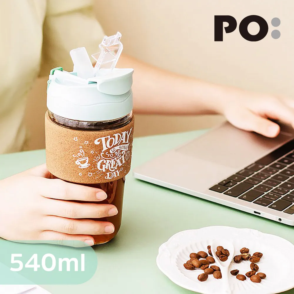 【PO:Selected】丹麥雙飲玻璃輕享杯350ml(薄荷綠)Make today great 歷史價格詳細信息