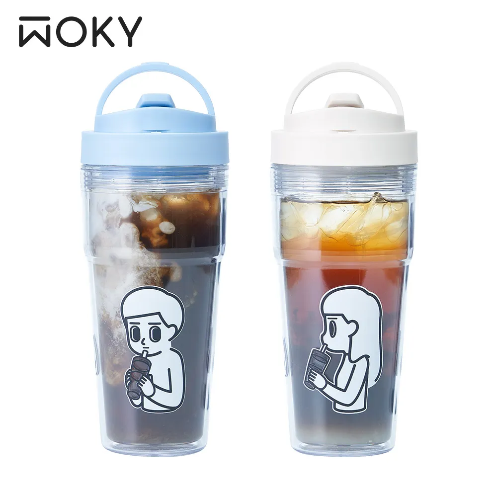 【WOKY X 三麗鷗】 Kitty聯名 手提鈦瓷保溫杯750ml(附吸管)_新品上市 歷史價格詳細信息