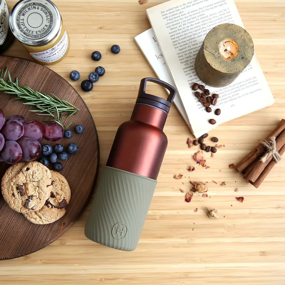 美國HYDY時尚【水波紋矽膠套新系列】480ml 保溫瓶 | 冷杉-荒野 歷史價格詳細信息