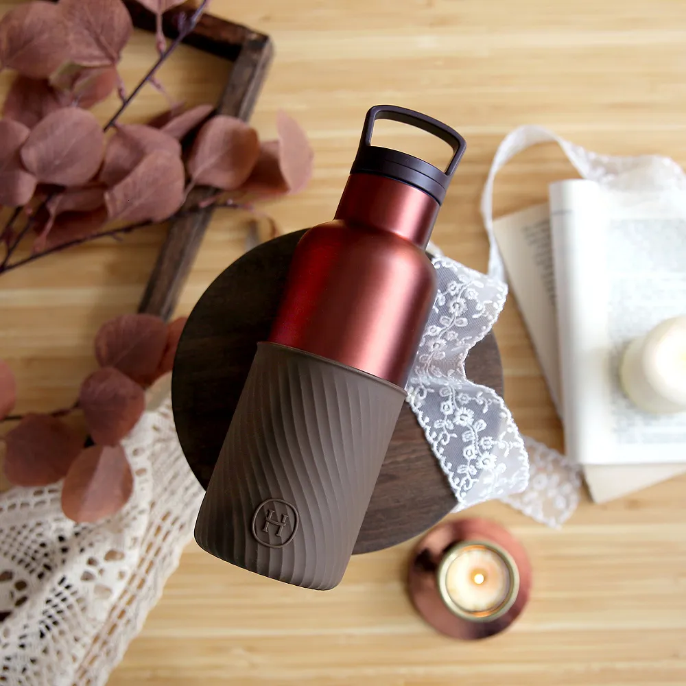 美國HYDY時尚【水波紋矽膠套新系列】480ml 保溫瓶 | 冷杉-荒野 歷史價格詳細信息