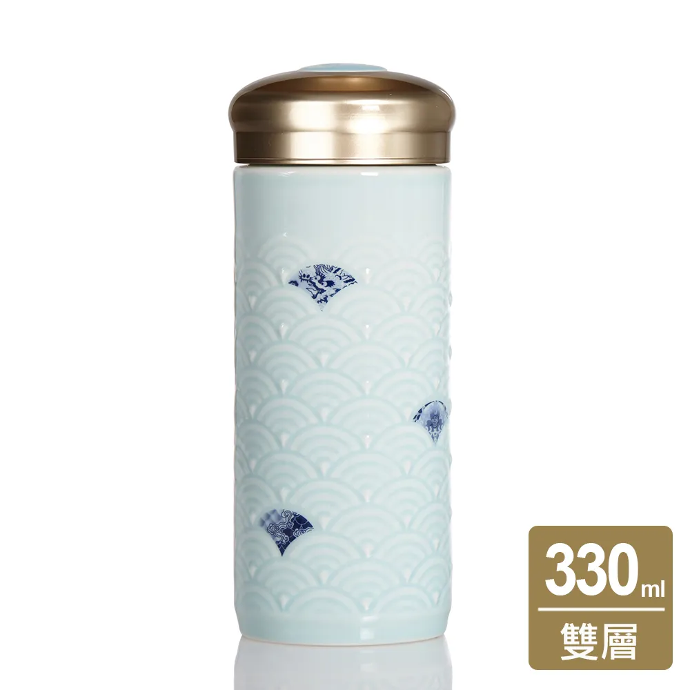 【乾唐軒】大如意雙層陶瓷隨身杯 350ml(3色) 歷史價格詳細信息