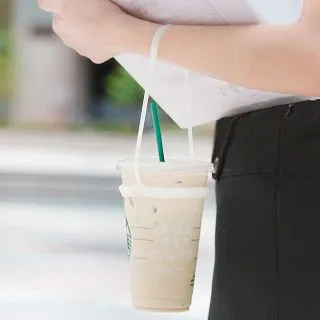 Bone / Cup Tie 環保杯綁 飲料提袋 - 簡約款 - 淺紫 歷史價格詳細信息