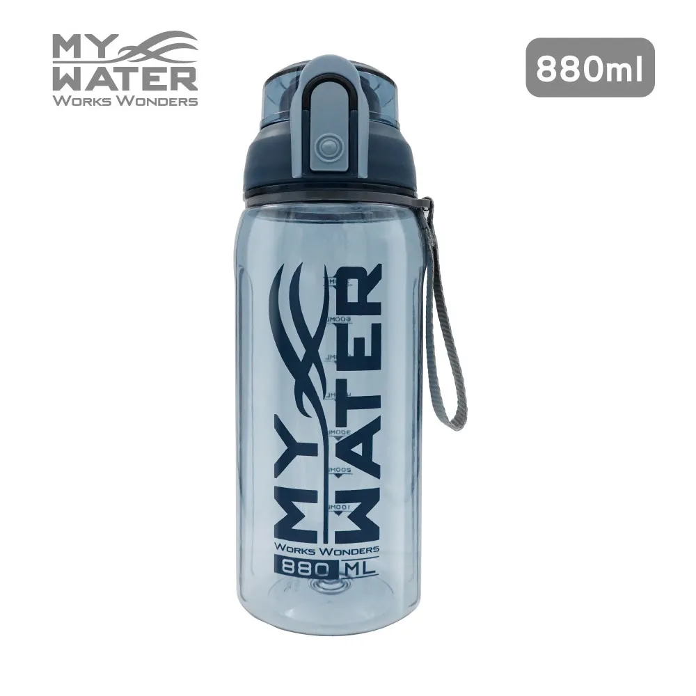 MY WATER 麥斯彈蓋水壺880ml(藍色)[大買家] 歷史價格詳細信息