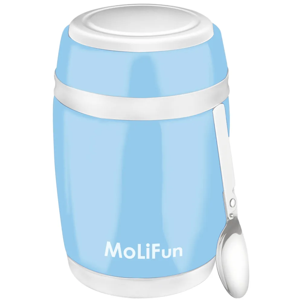 MoliFun魔力坊 不鏽鋼真空保鮮保溫燜燒食物罐550ml-時尚紫 歷史價格詳細信息
