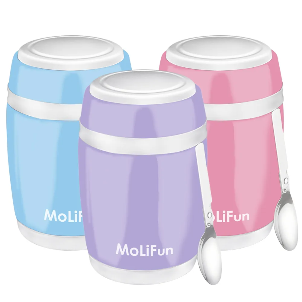 MoliFun魔力坊 不鏽鋼真空保鮮保溫燜燒食物罐550ml-時尚紫 歷史價格詳細信息