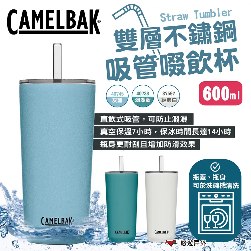 Straw Tumbler 不鏽鋼真空保溫杯吸管杯蓋組 - 大 歷史價格詳細信息