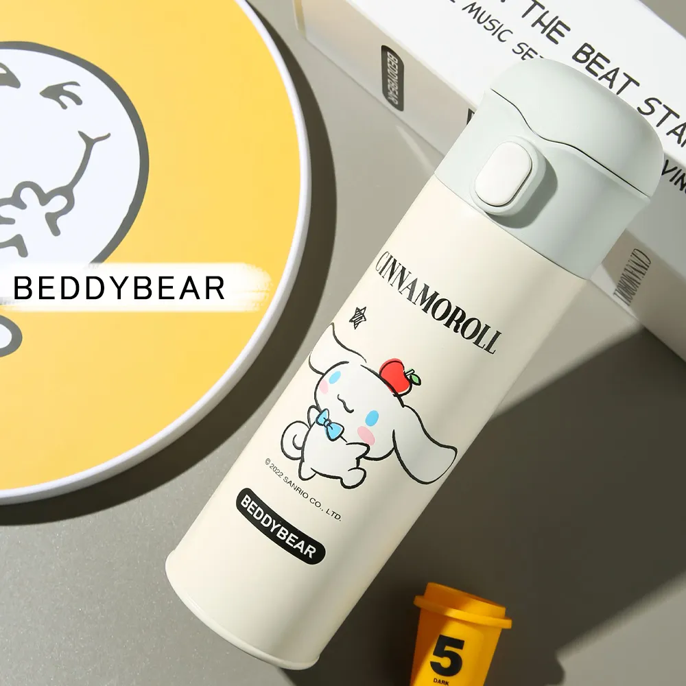 【BEDDYBEAR】BEDDYBEAR杯具熊 BEDDYBEAR 櫻花物語316不鏽鋼保溫瓶 直飲保溫杯350ml 歷史價格詳細信息