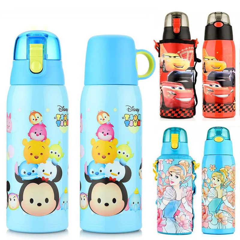 迪士尼兒童保溫杯水杯小學男女316內便攜吸管直飲防漏大容量水壺 歷史價格詳細信息