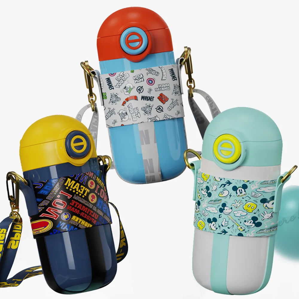 【優貝選】迪士尼明星 316不鏽鋼 直飲式/吸管式 一蓋兩用兒童水壺 歷史價格詳細信息