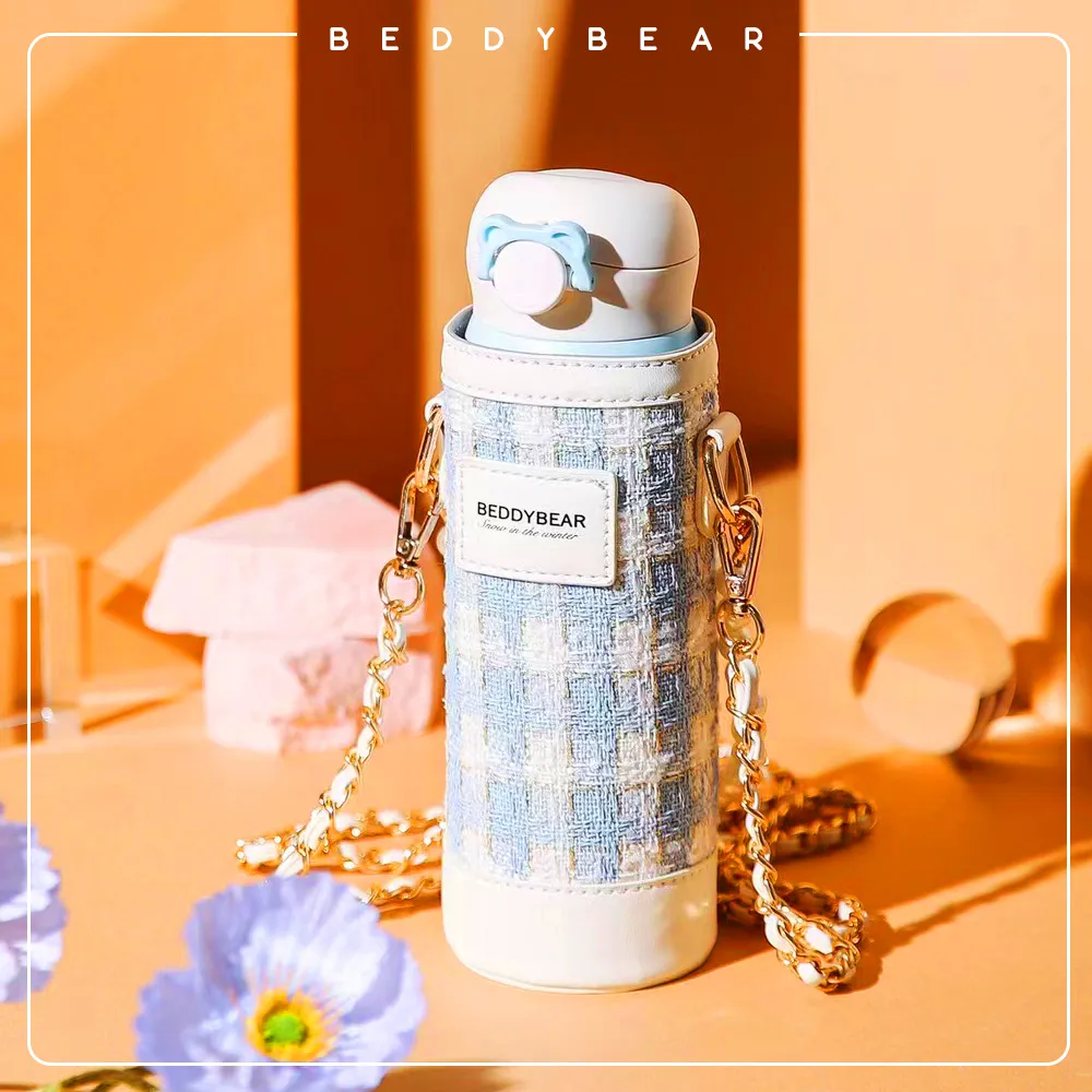 【BEDDY BEAR 杯具熊】時尚飛花輕量直飲316不鏽鋼保溫瓶 彈蓋保溫杯470ml(保溫瓶) 歷史價格詳細信息