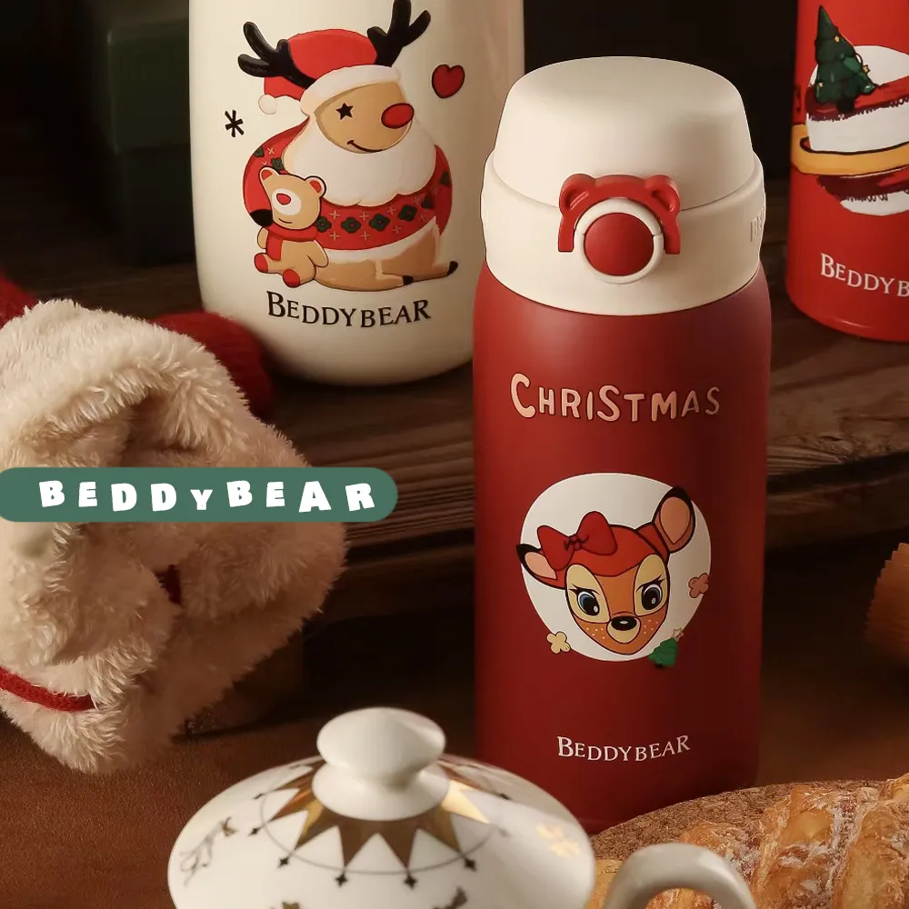 【BEDDYBEAR】BEDDYBEAR杯具熊 BEDDYBEAR 櫻花物語316不鏽鋼保溫瓶 直飲保溫杯350ml 歷史價格詳細信息