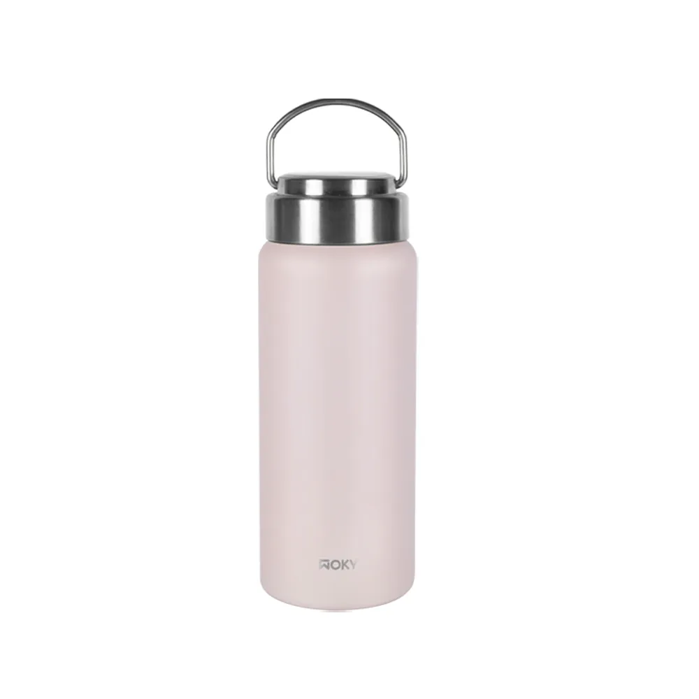 【WOKY 沃廚】提手輕芯鈦瓷易潔層保溫瓶800ml(3色可選) 歷史價格詳細信息