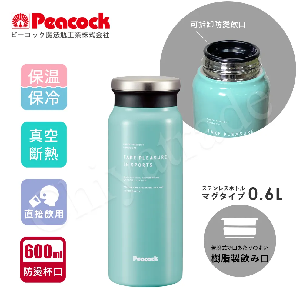 【Peacock 日本孔雀】商務休閒 不鏽鋼保冷保溫杯400ML-灰藍(輕量化設計)(保溫瓶) 歷史價格詳細信息