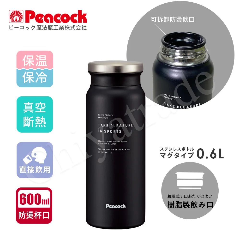 【Peacock 日本孔雀】商務休閒 不鏽鋼保冷保溫杯400ML-灰藍(輕量化設計)(保溫瓶) 歷史價格詳細信息