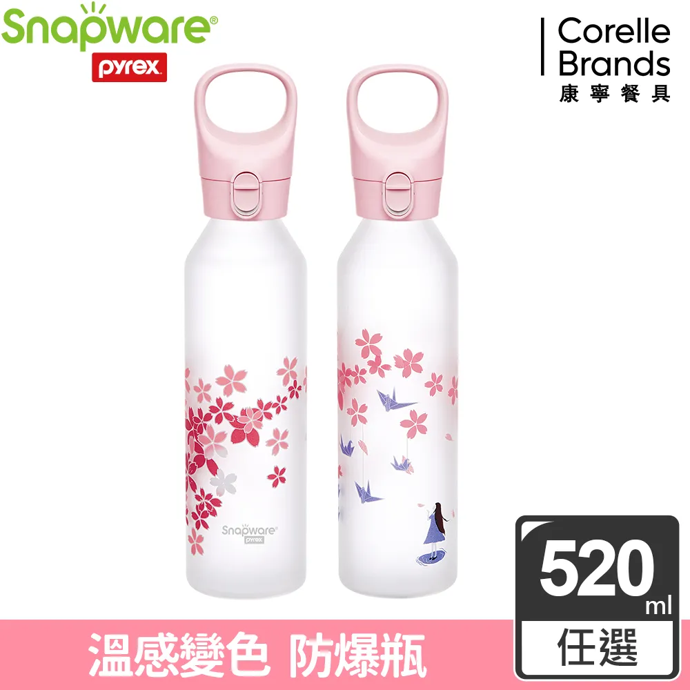 康寧Snapware 耐熱感溫玻璃手提水瓶480ml (兩款可選) 歷史價格詳細信息
