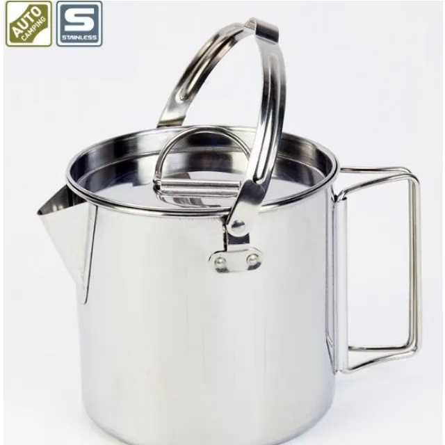 May Shop【20107011522】野外茶壺野營鋁合金1.1L咖啡壺便攜開水壺 歷史價格詳細信息