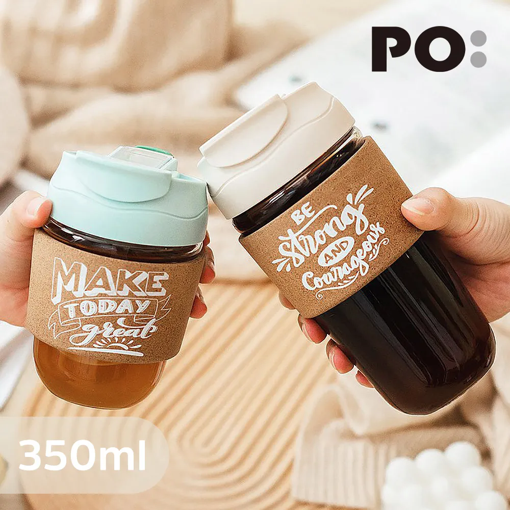 【PO:Selected】丹麥雙飲玻璃輕享杯350ml(薄荷綠)Make today great 歷史價格詳細信息