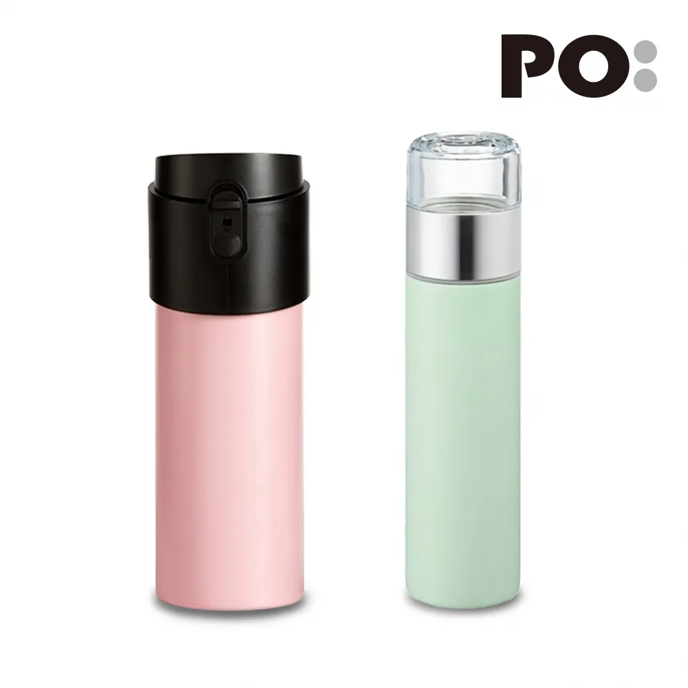 【PO:】保溫泡茶杯雙入組(350ml-天空藍+240ml-桃粉) 歷史價格詳細信息