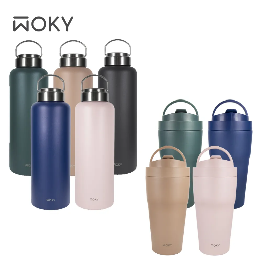 【WOKY 沃廚】-[●●]渾圓杯-手提雙層陶瓷易潔層保溫杯550ml 歷史價格詳細信息