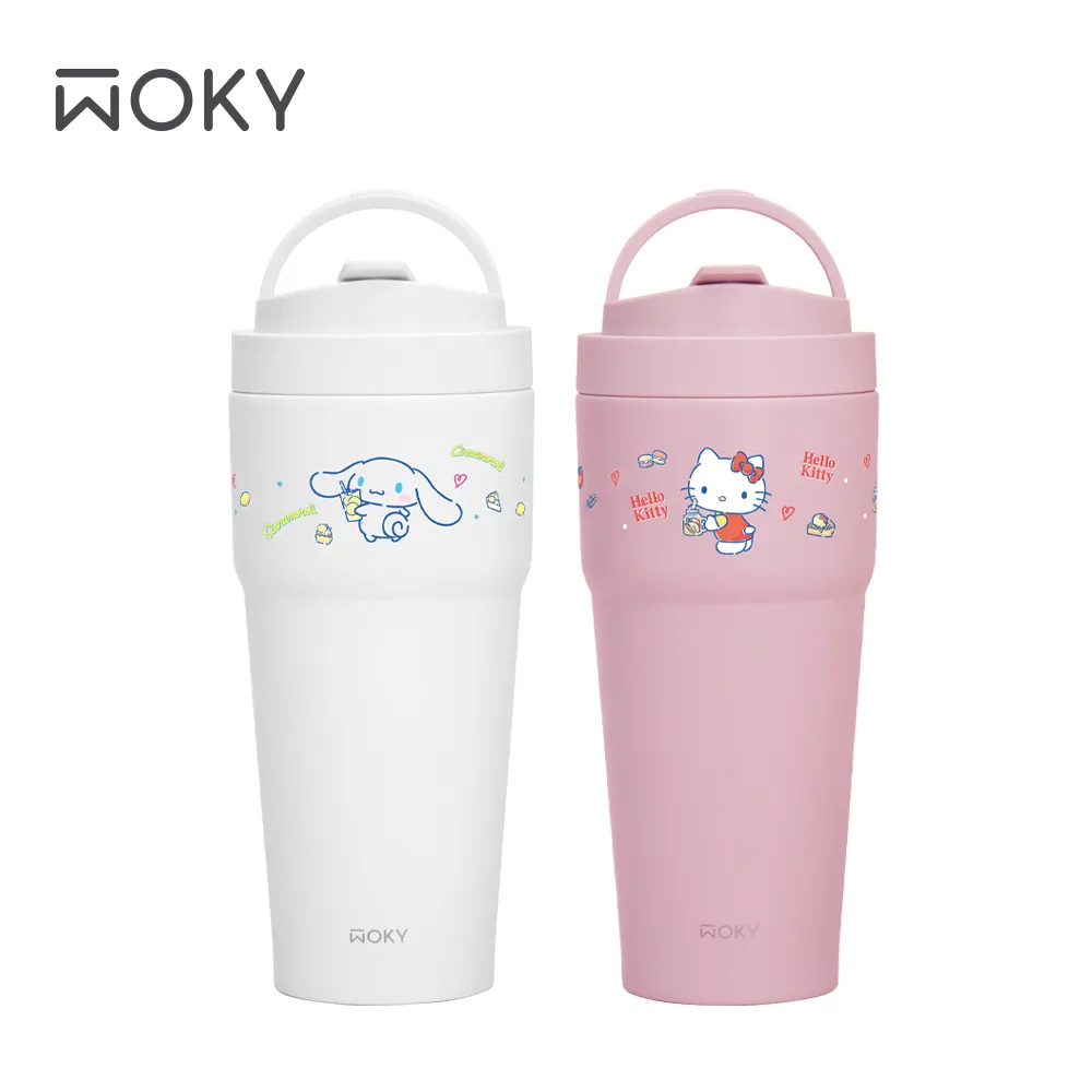 【WOKY 沃廚】三麗鷗聯名-[●●]渾圓杯鈦陶瓷770ml(附矽膠粗吸管 + Tritan彈跳粗吸管) 歷史價格詳細信息