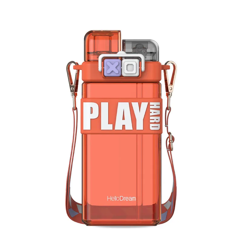 Nopeasti諾比 戶外潮流防塵雙彈蓋Tritan吸管水壺/運動隨身瓶 藍 歷史價格詳細信息