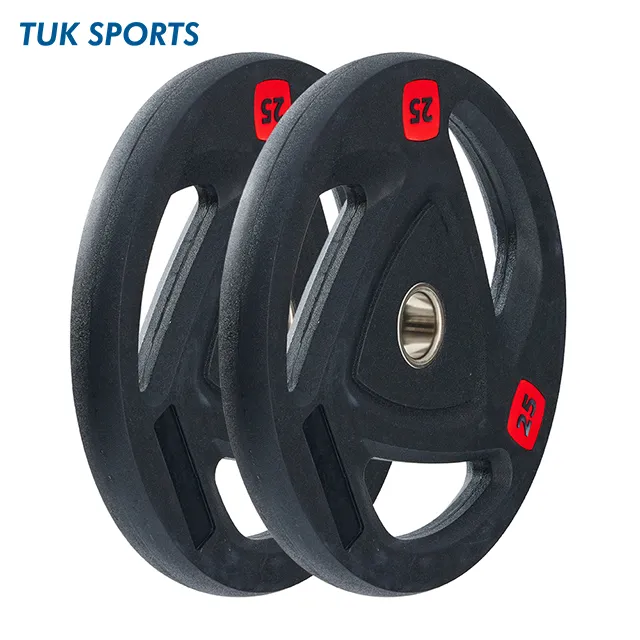 三抓孔槓鈴片家用舉重奧杆20公斤10KG健身PU手抓包膠鑄鐵槓鈴配件 歷史價格詳細信息