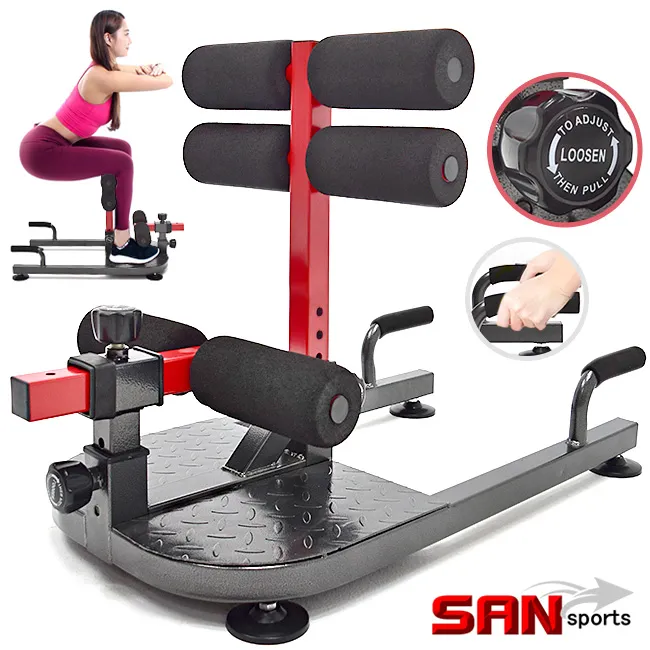 深蹲機squat鍛鍊核心肌群 3段式阻力自由調整【XOANON洛恩耐運動健身】 歷史價格詳細信息