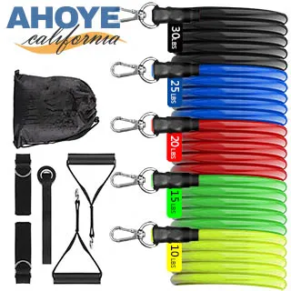 11件套健身彈力帶家用瑜伽美背塑形訓練阻力帶多功能防斷拉力繩 歷史價格詳細信息