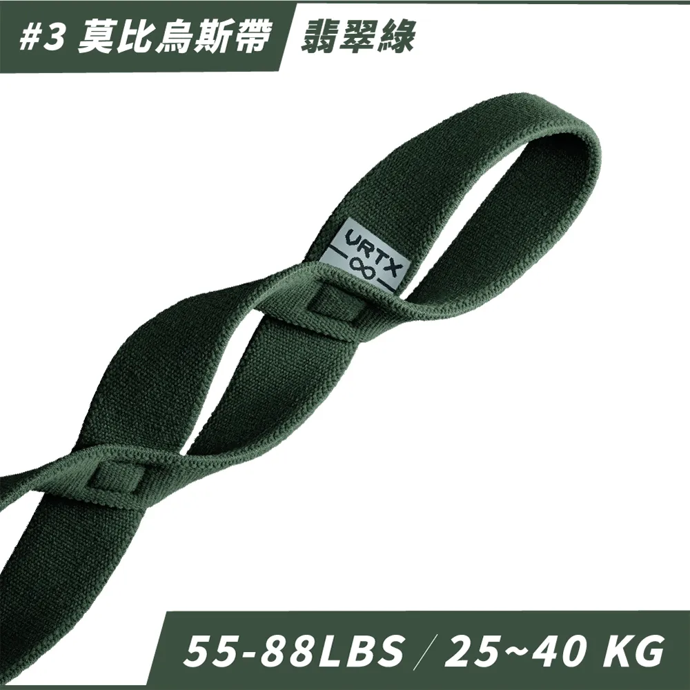 莫比烏斯帶（55-88 磅）- 翡翠綠 #3【VRTX Sports】Infinity 歷史價格詳細信息