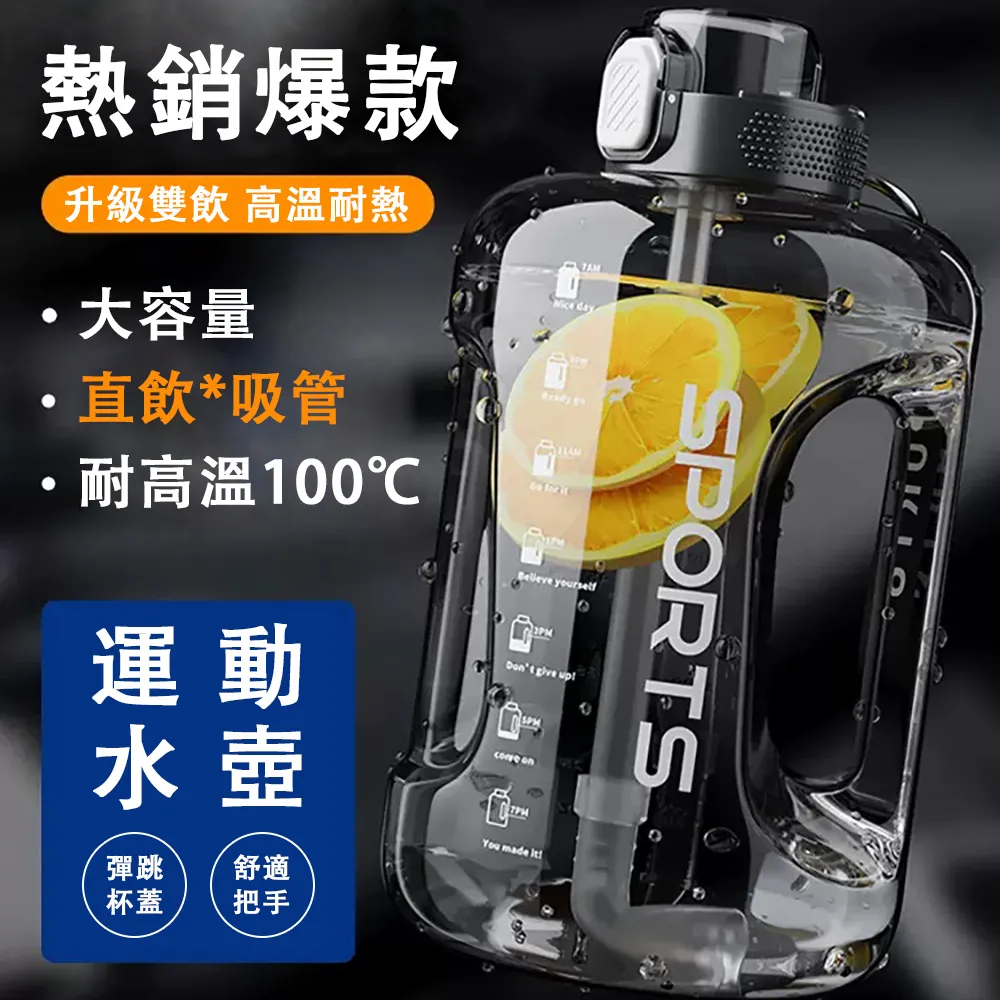 運動水壺 水杯 大容量 NRMEI超大容量2000ML水杯男防摔玻璃杯便攜茶水分離泡茶杯子 歷史價格詳細信息