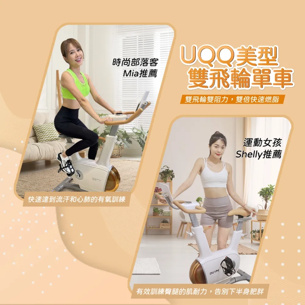 【BGYM 比勁】UQQ美型雙飛輪單車(運動訓練APP/美型時尚/健身腳踏車/室內腳踏車/飛輪車/專業技師到府安裝) 歷史價格詳細信息
