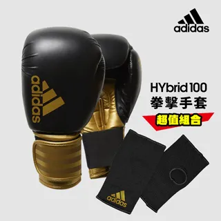 adidas Hybrid100 拳擊手套超值組-黑紅(拳擊手套+快速手綁帶) 歷史價格詳細信息