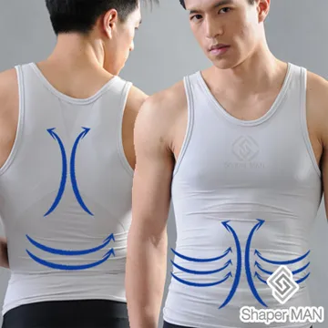 【Shaper MAN】合身加強版 肌力機能衣 -背心/黑 歷史價格詳細信息