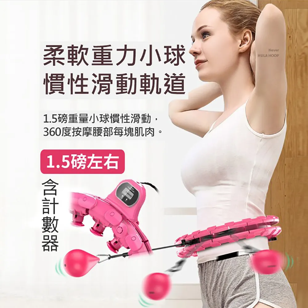 【X-BIKE】不會掉的呼拉圈 智能計數器/自由調節重量及大小/360度環繞按摩 XFE-K102 歷史價格詳細信息